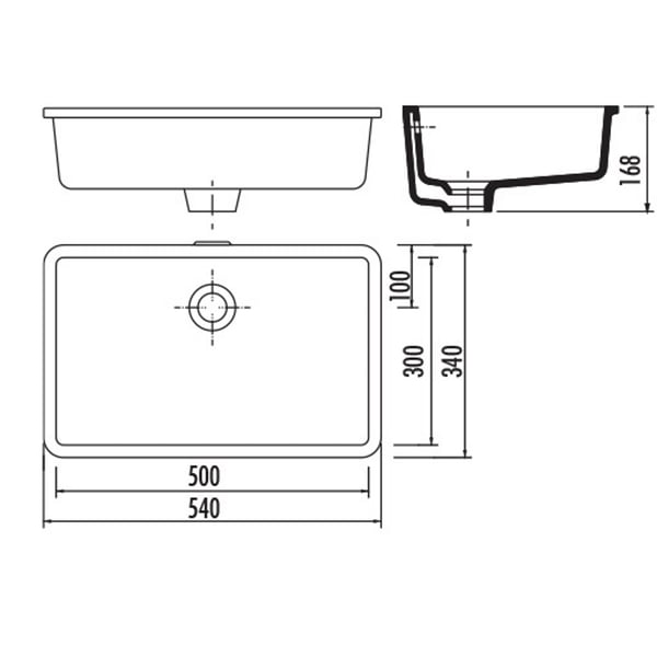 Νιπτήρας Υποκαθήμενος Dream TP730 50X30cm